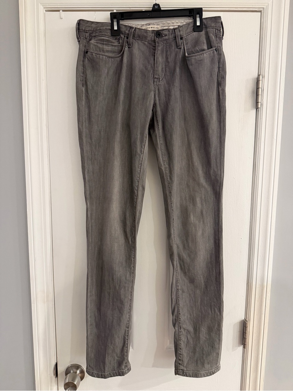 Twenty8Twelve by S. Miller Zipped Bolen Jeans W30 L32 Gray Full Rear Zip-Y2K